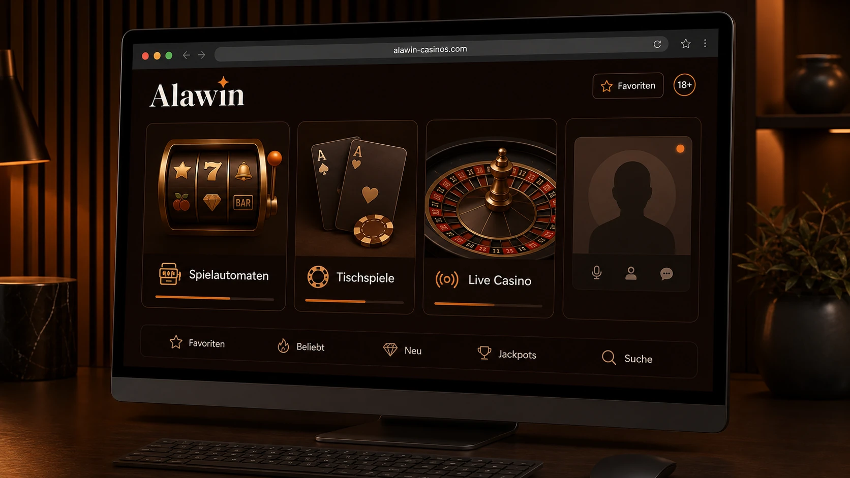 Spieleangebot im Alawin Online Casino
